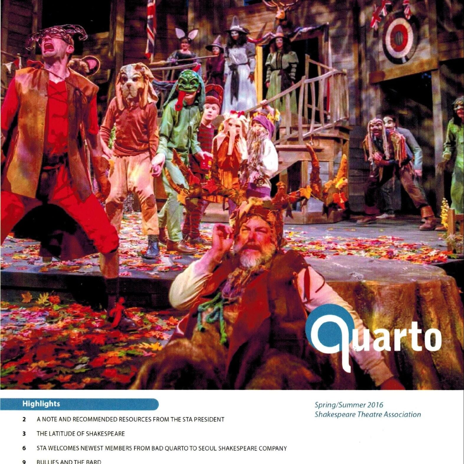 Shakespeare Quarto, Spring-Summer 2016: “Chatchkas and Magic, Making Weird, Wonderful Things for Shakespeare”